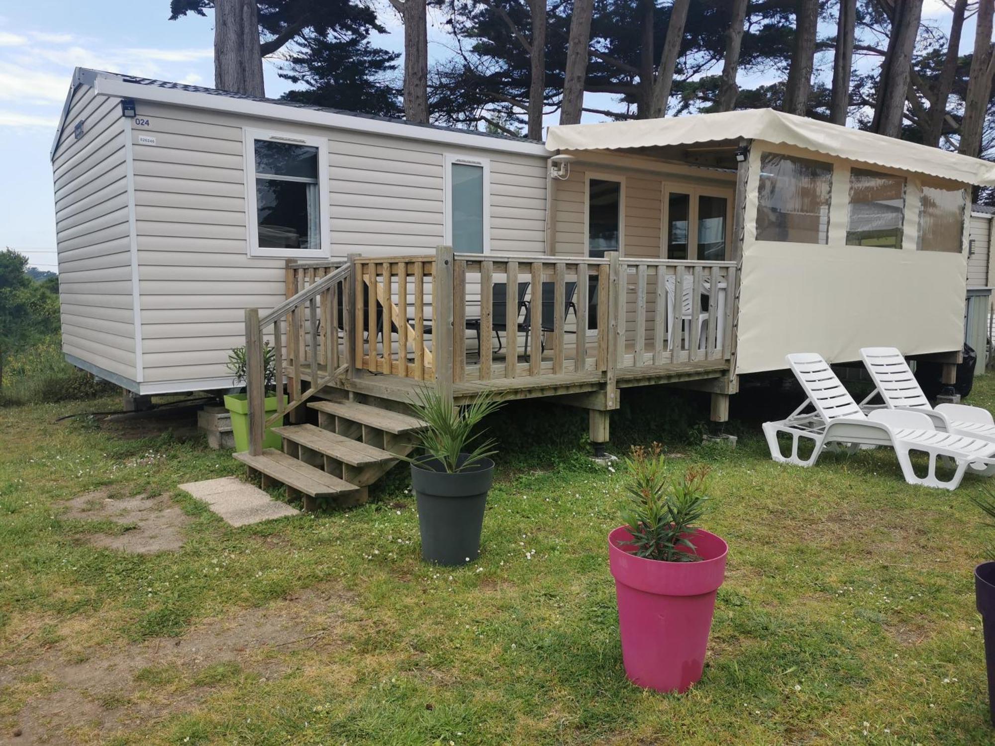 Mobilhome Vue Ocean La Costa Breizha Quiberon Extérieur photo